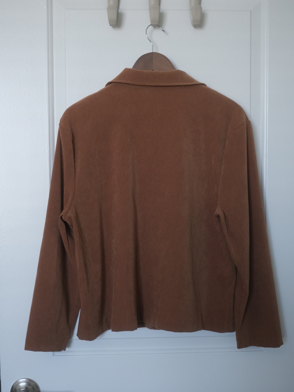BRIGGS Brown Button-Front Jacket - Picture 2 of 2